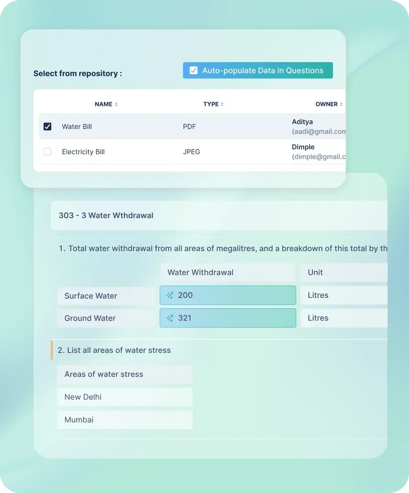 Auto-populate feature extracting data from uploaded documents